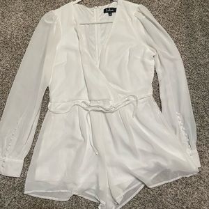White Lulus Romper